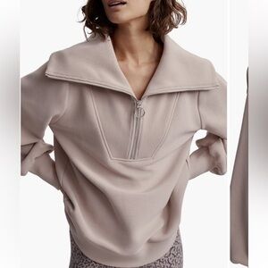 Varley: Vine Ottoman Half Zip Pullover. Size S